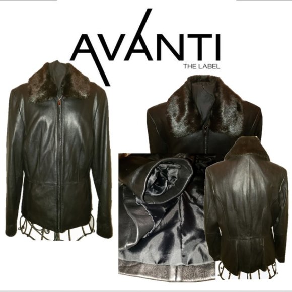 Womens, Avanti Black Leather Jacket